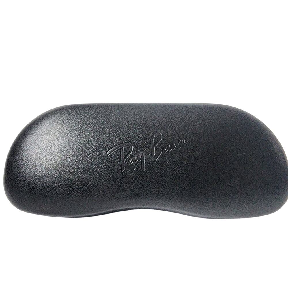 Ray-Ban Glasses Case Hard Snap Clam Shell Black Gray Liner Clamshell Sun Eye